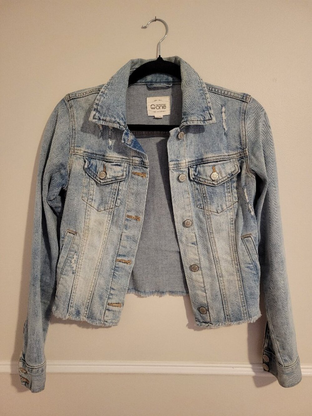 Distressed Jean Jacket - Picture 1 of 4